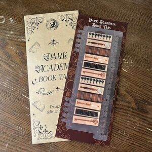 Dark Academia Book Tabs